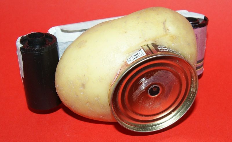 Potato as a Camera Flash