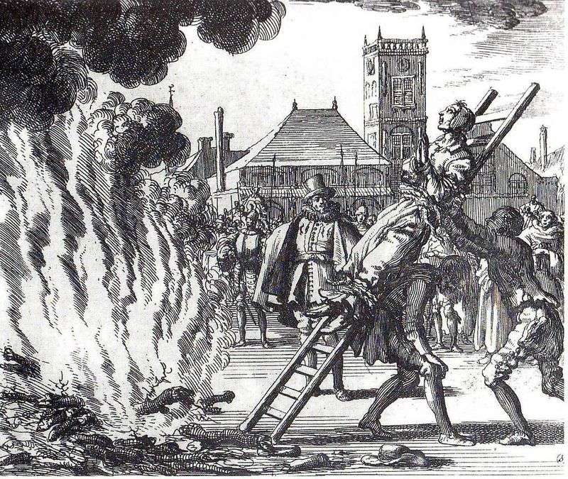 Witches Were Burned at the Stake in Salem