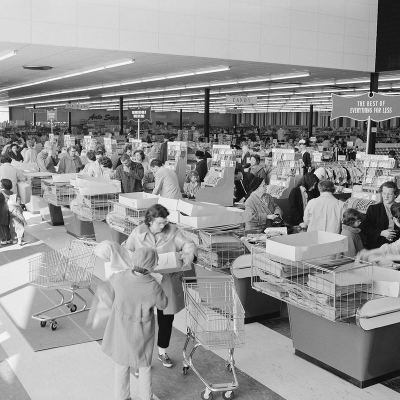 Checker at Grocery Store