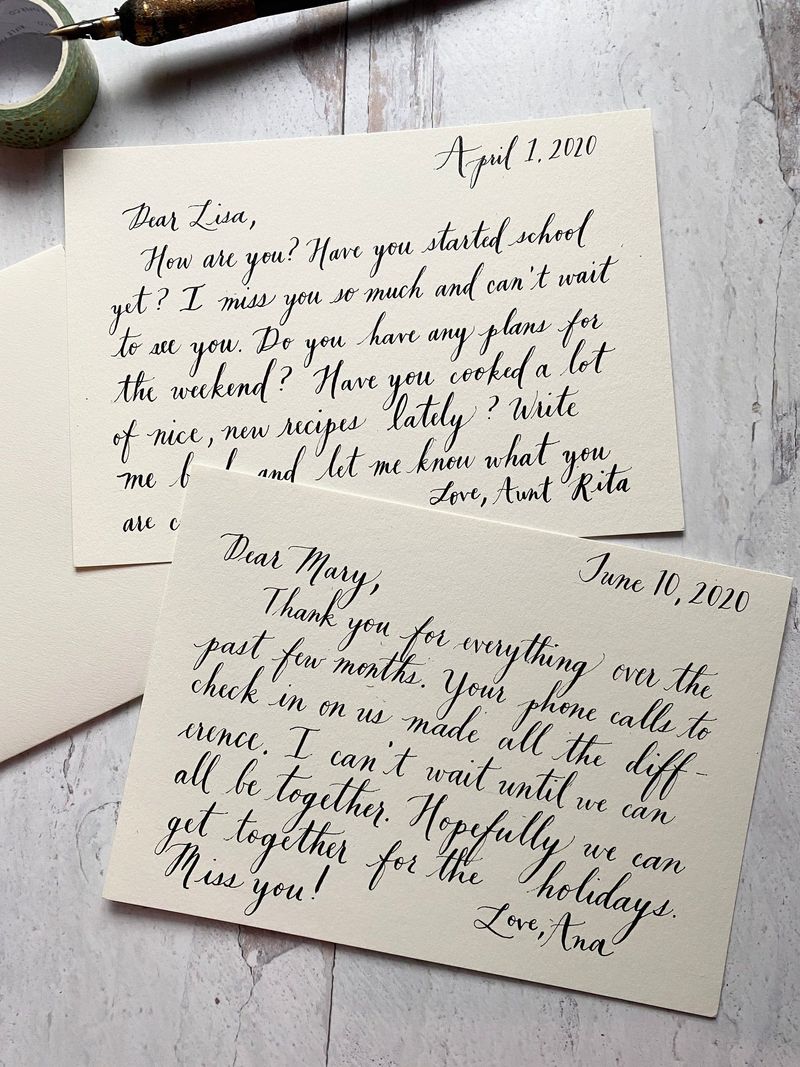 Handwritten Letters