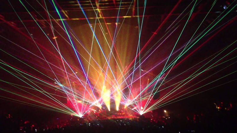 Psychedelic Light Shows at Concerts