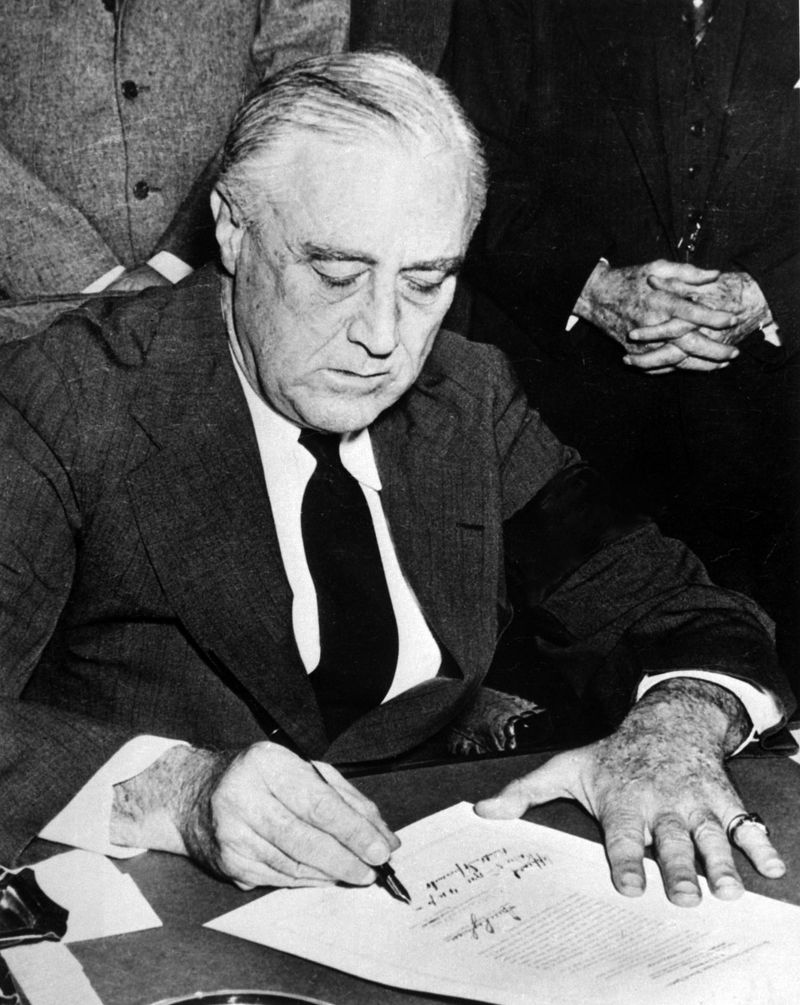 What event triggered the United States' entry into WWII?