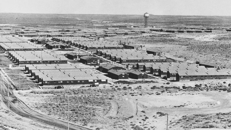 What were the internment camps in the United States during WWII?