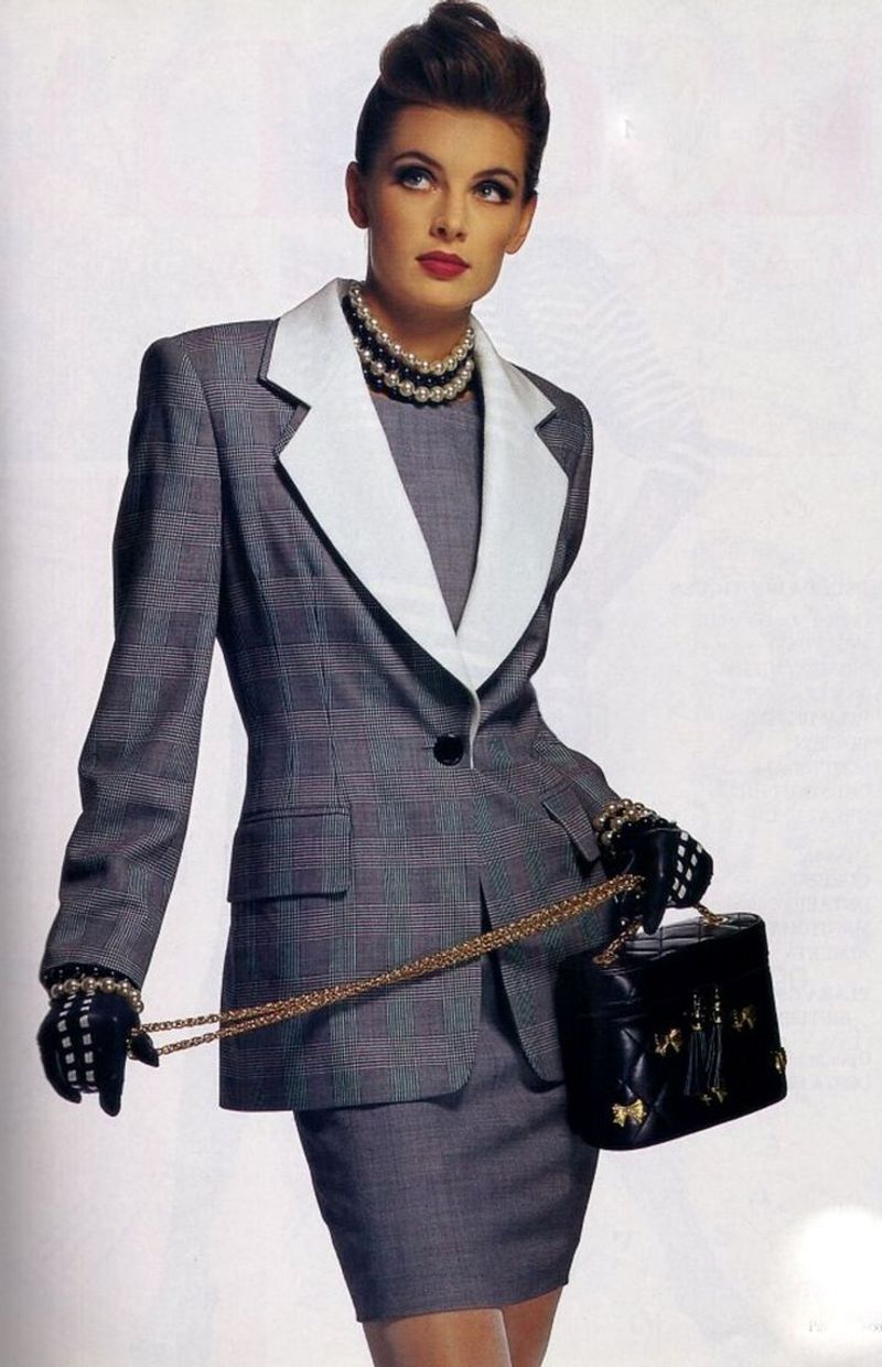 1980s Power Suit Dress