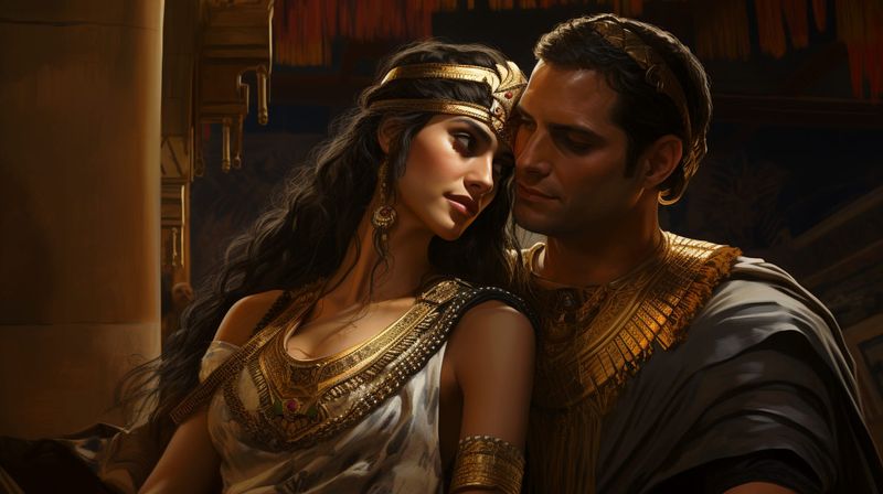 Cleopatra's Alliance with Julius Caesar
