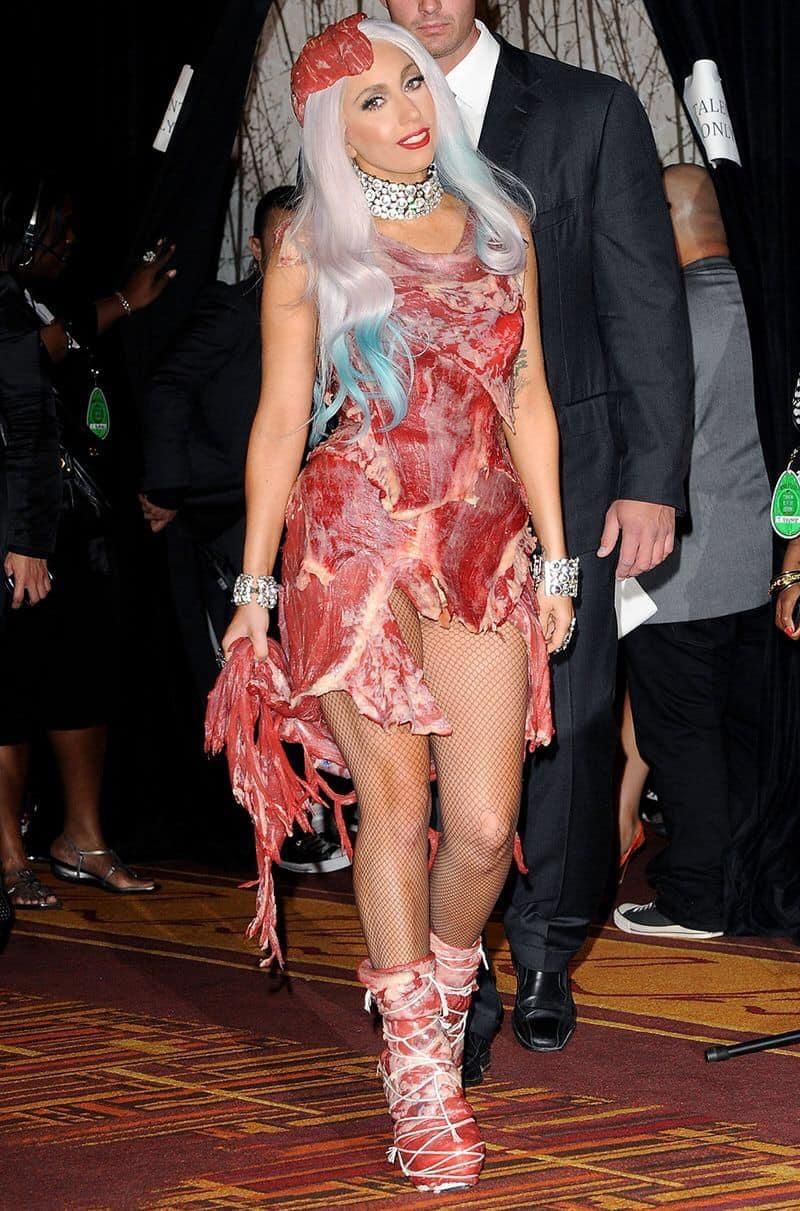 Lady Gaga's 2010 VMAs Meat Dress